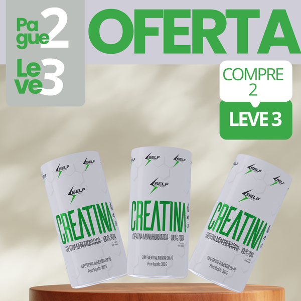 Creatina 300g leve 3, pague 2